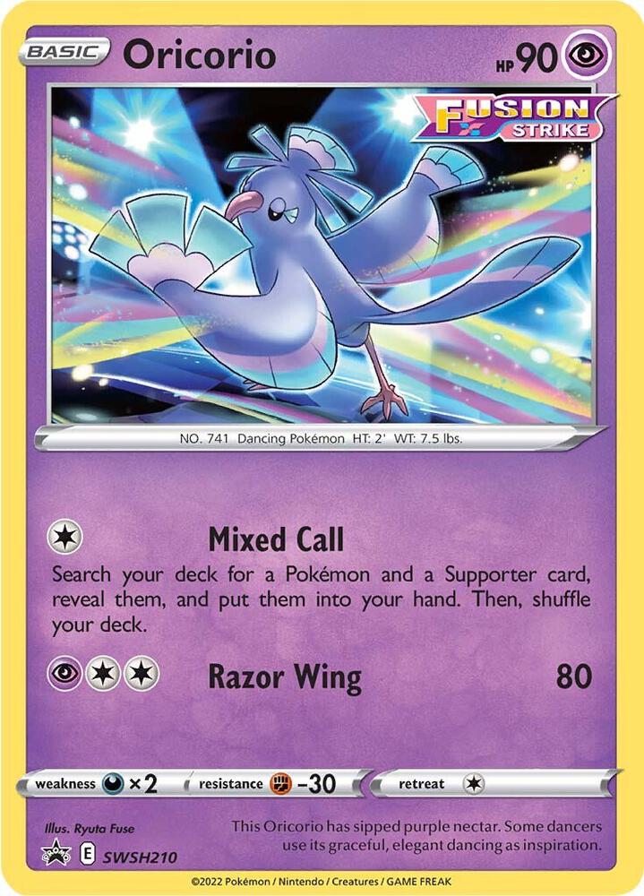 Oricorio Black Star Promo Holo