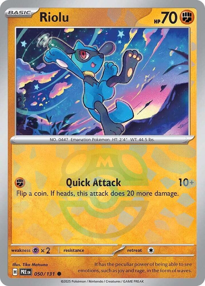 Prismatic Evolutions Riolu (Master Ball Pattern)
