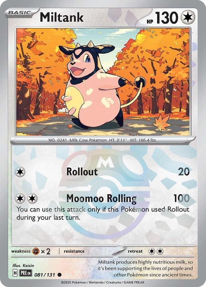 Prismatic Evolutions Miltank (Master Ball Pattern)