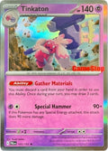 Pokemon Paldea Evolved Tinkato GameStop Stamped (sealed)