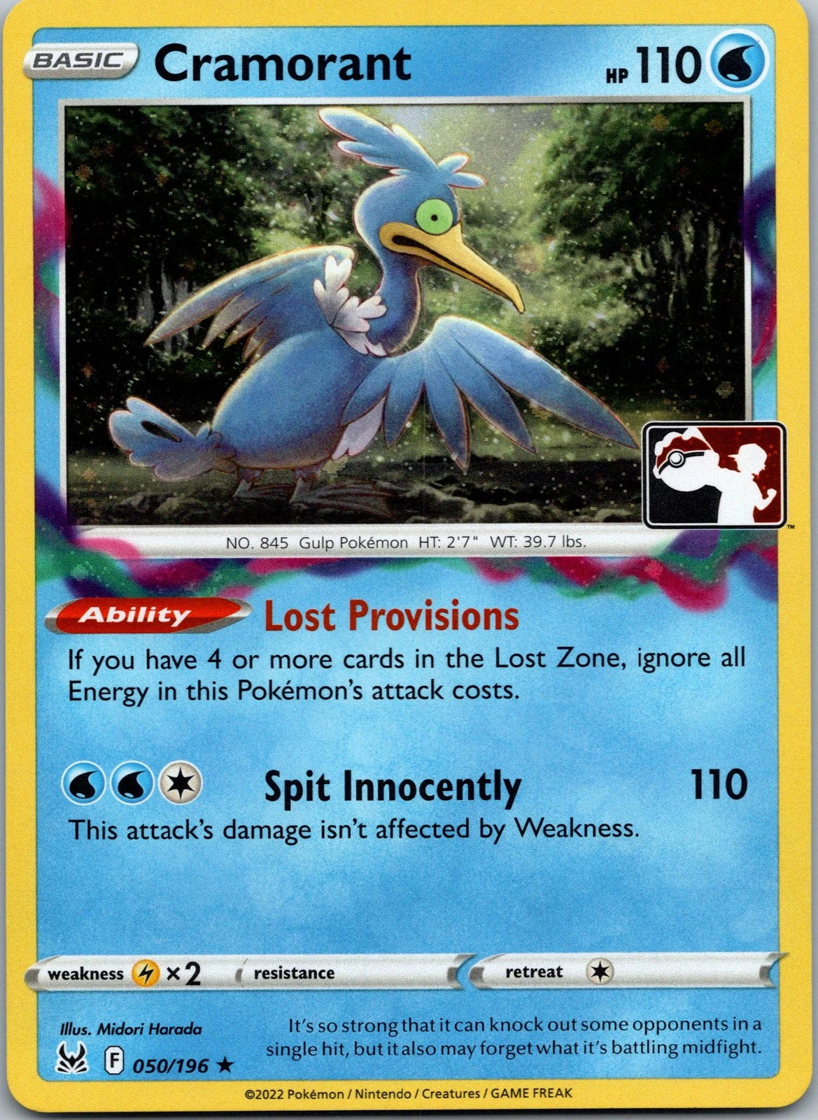 Lost Origin Cramorant Rare Prize Pack