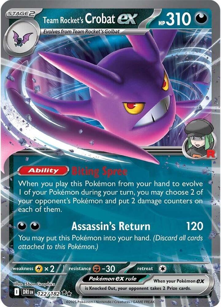 Destined Rivals Team Rocket's Crobat ex