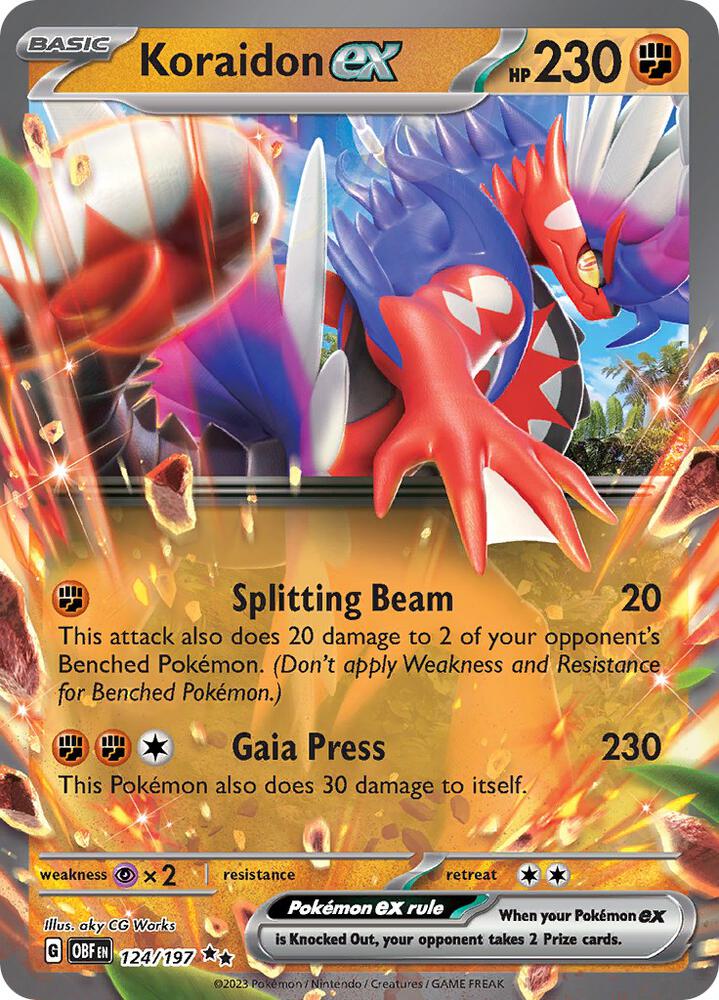 Obsidian Flames Koraidon ex