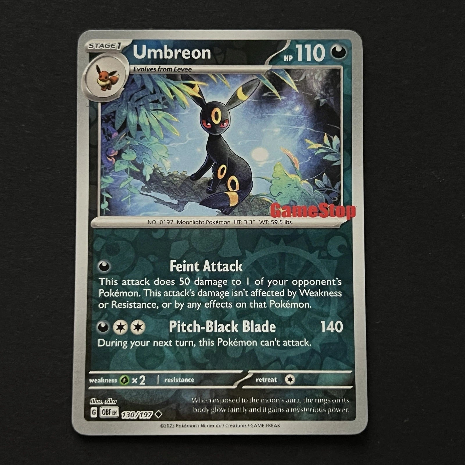 Obsidian Flames Umbreon Gamestop