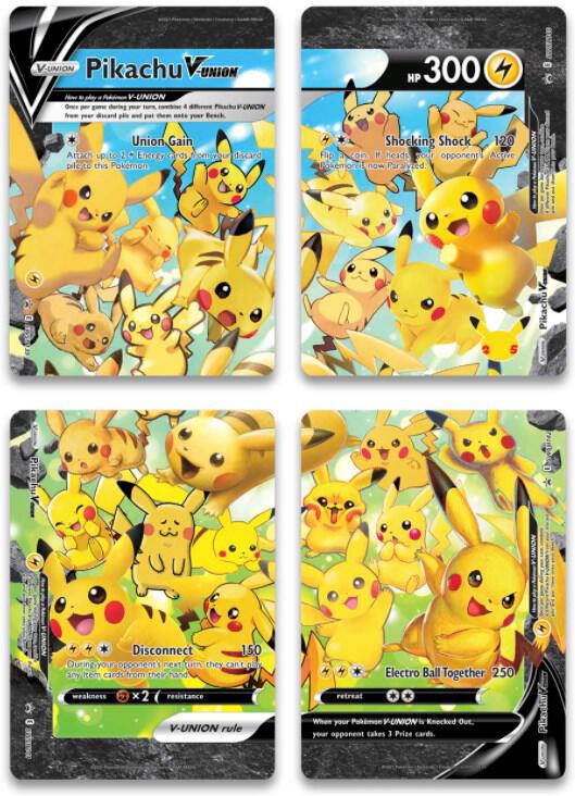 Sword & Shield Promo Pikachu V-Union [Set of 4]