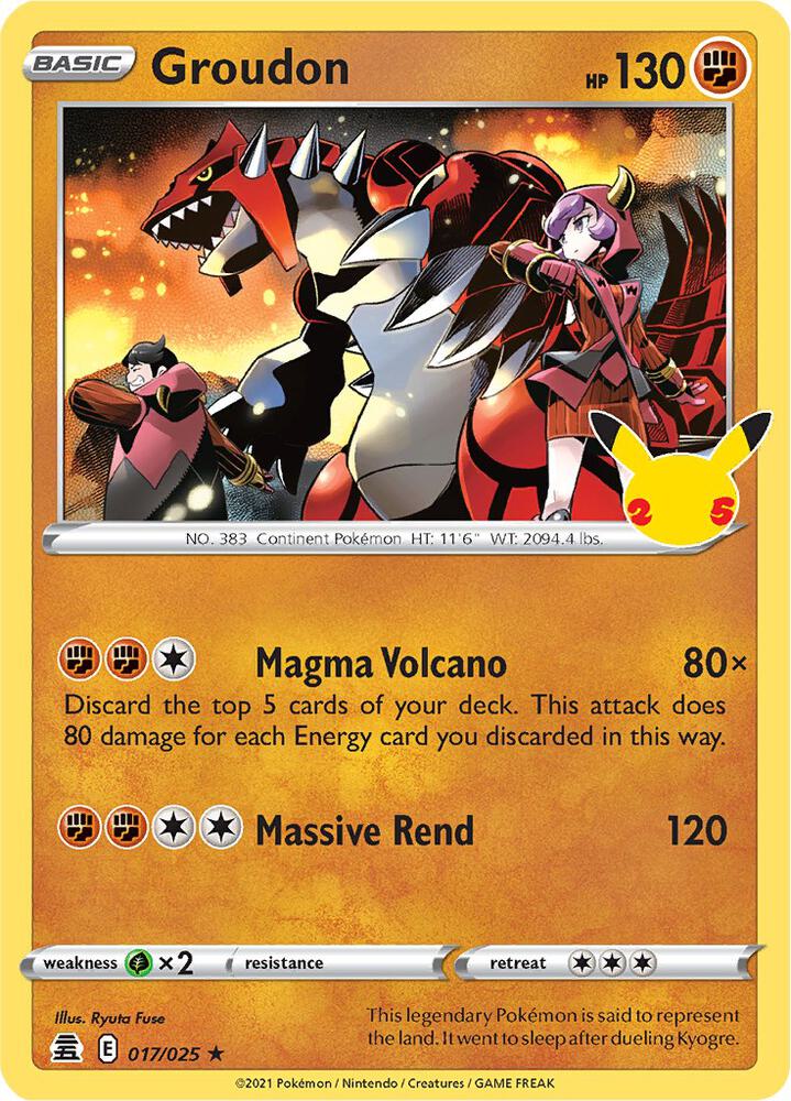 Celebrations Groudon