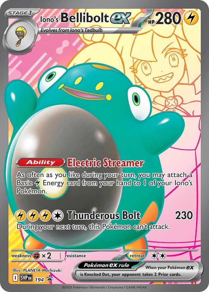 Scarlet & Violet Promo Iono's Bellibolt ex