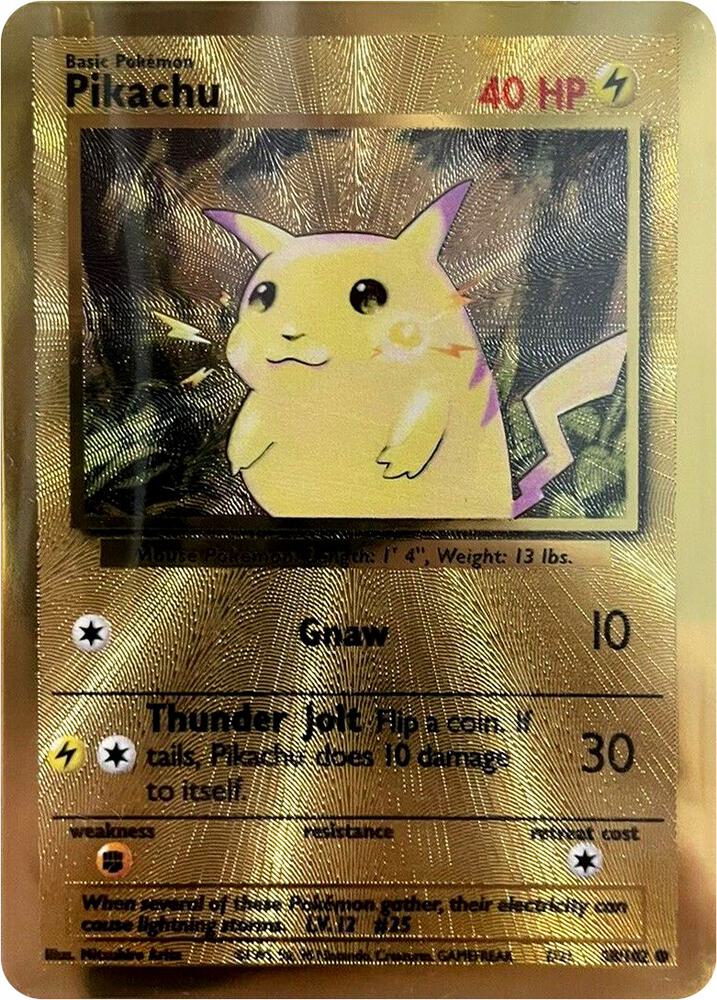 Celebrations Metal Card Pikachu