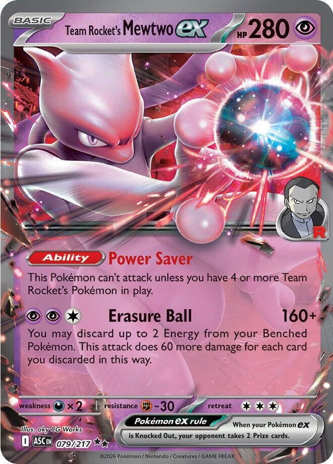 Ascended Heroes Team Rocket's Mewtwo ex
