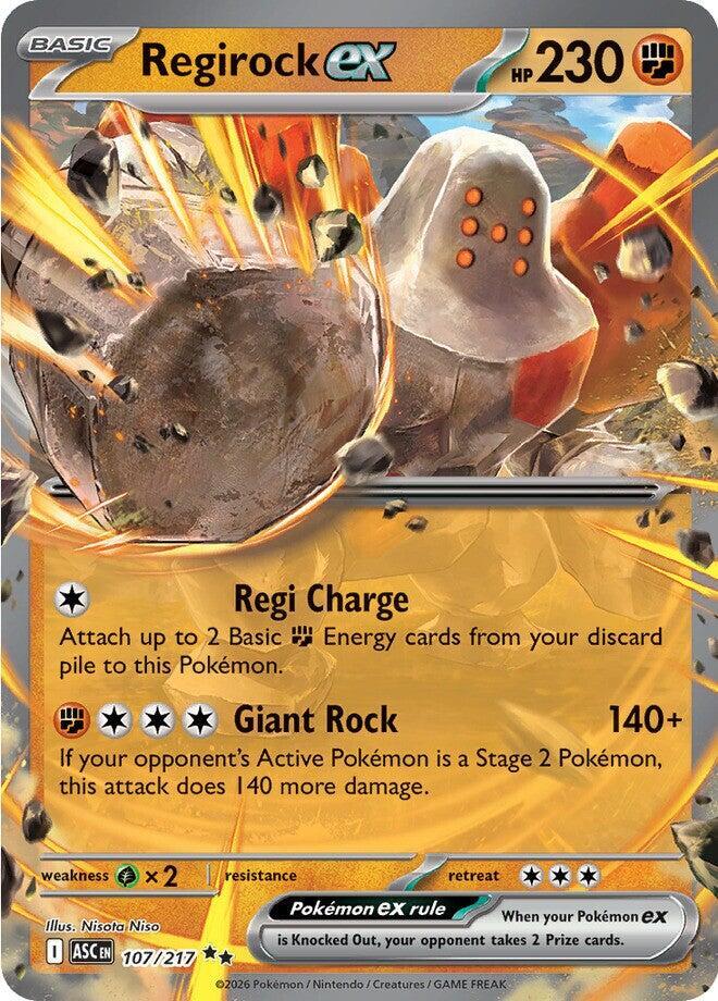 Ascended Heroes Regirock ex