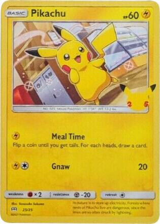 McDonald's 25th Anniversary Promo Pikachu
