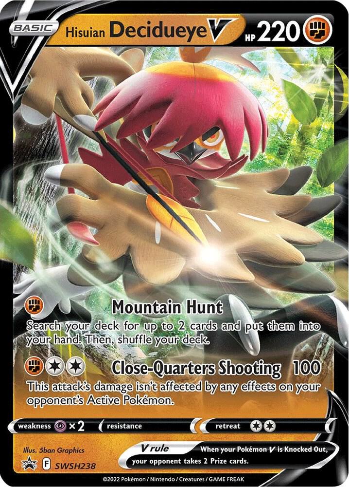 Sword & Shield Promo Hisuian Decidueye V