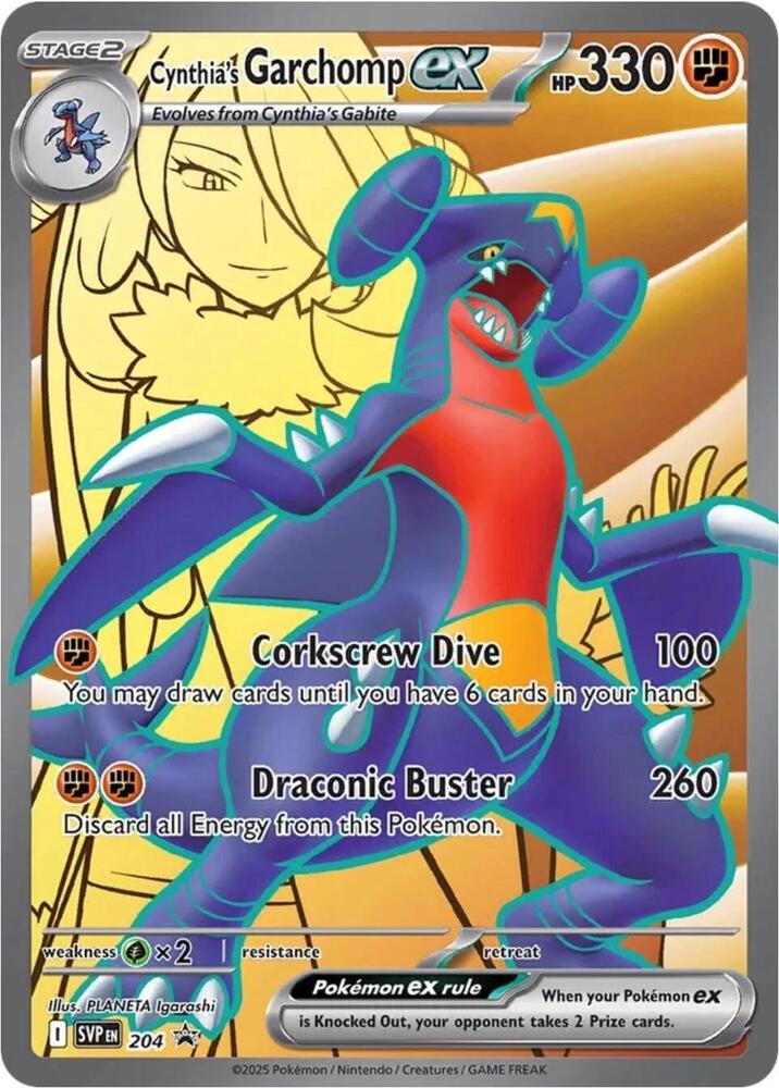 Scarlet & Violet Promo Cynthia's Garchomp ex