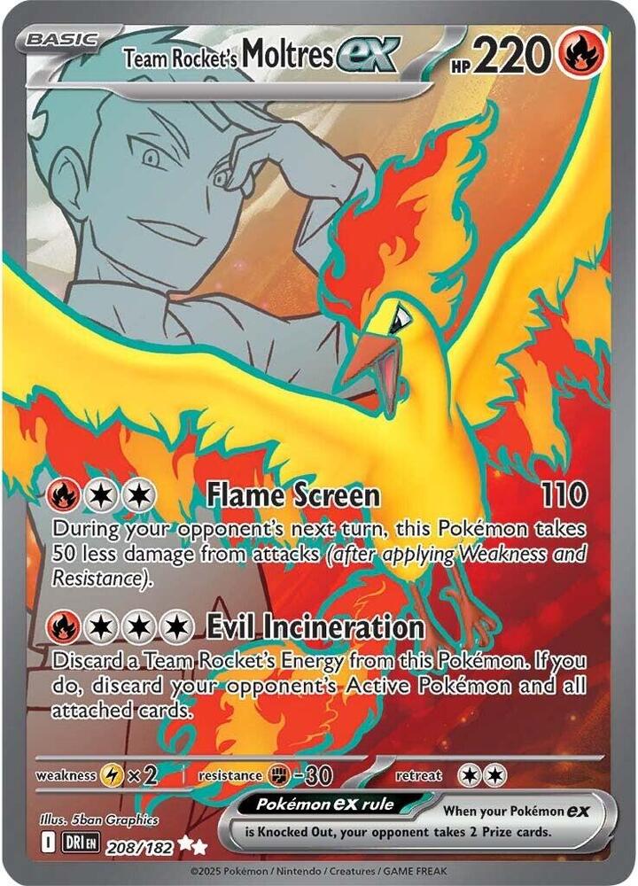 Destined Rivals Team Rocket's Moltres ex
