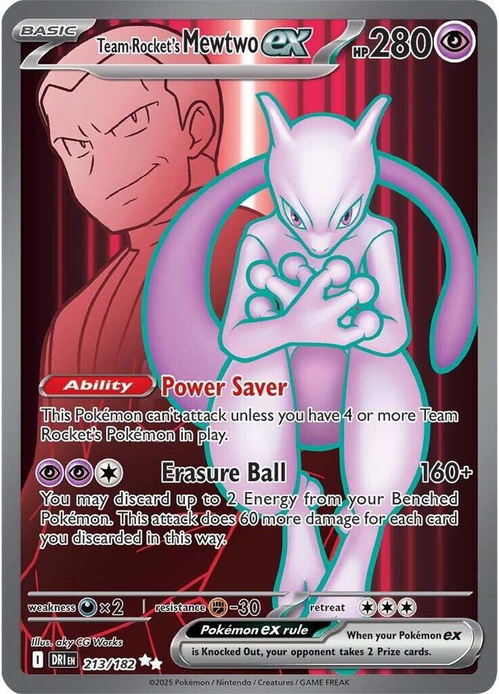Destined Rivals Team Rocket's Mewtwo ex