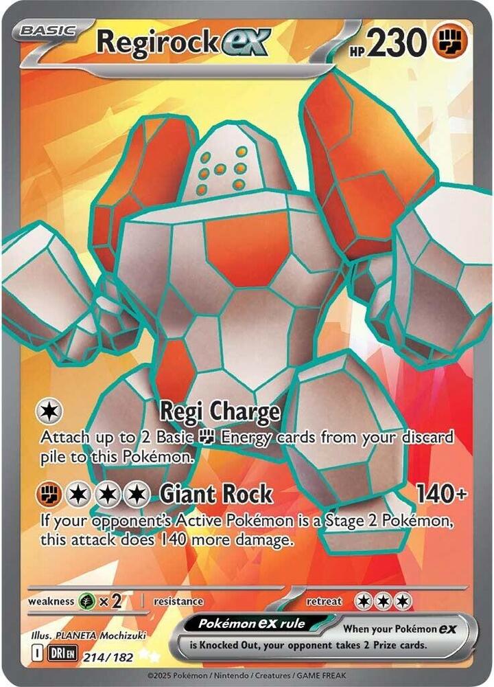 Destined Rivals Regirock ex