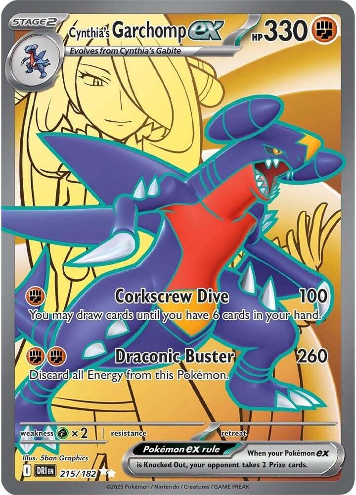 Destined Rivals Cynthia's Garchomp ex