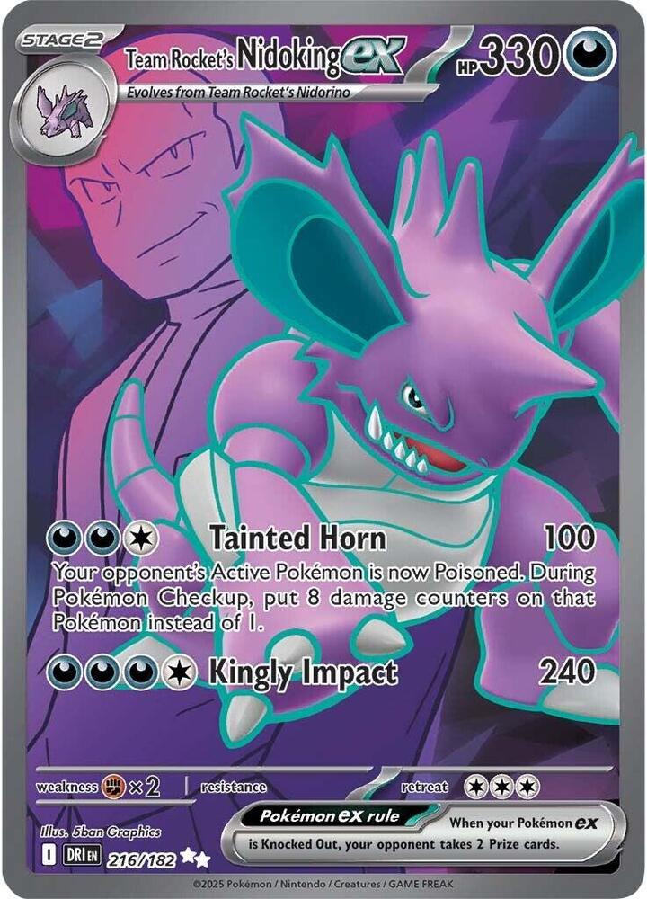 Destined Rivals Team Rocket's Nidoking ex
