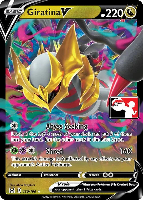 Lost Origin Giratina V Prize Pack Stamped