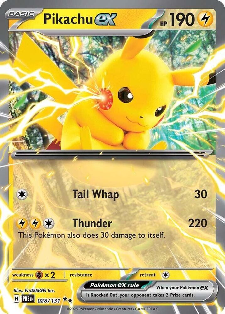 Prismatic Evolutions Pikachu ex