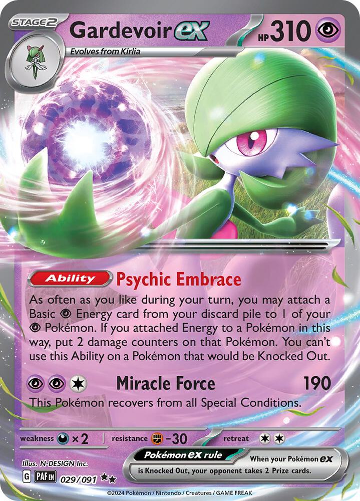 Paldean Fates Gardevoir ex