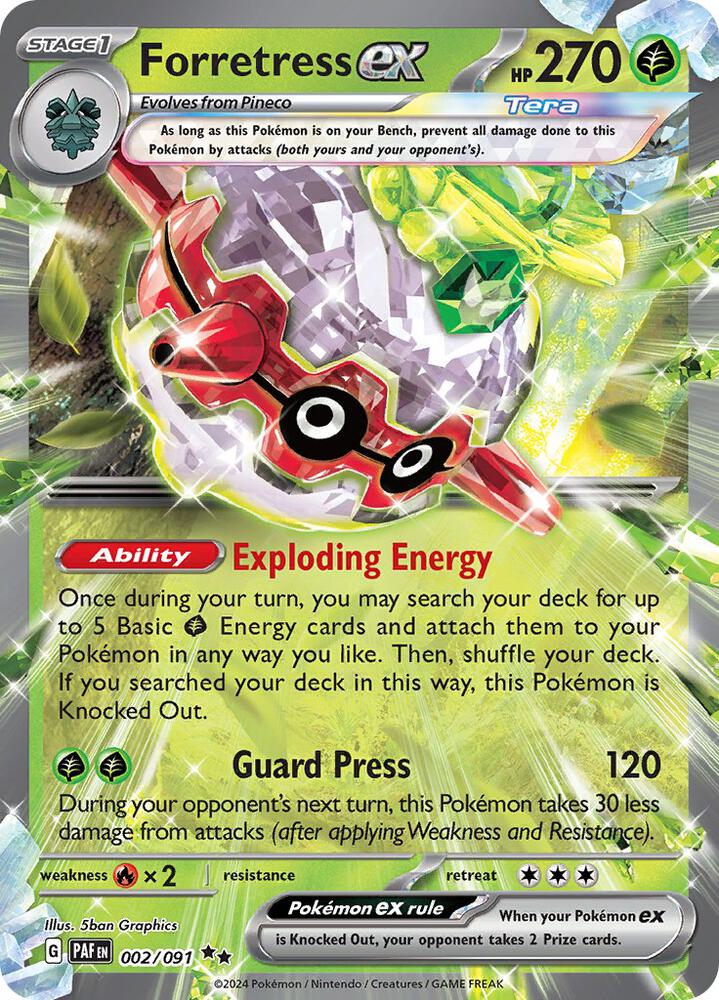 Paldean Fates Forretress ex