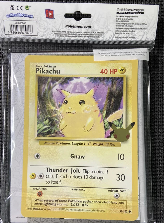 25th Anniversary Pikachu Binder