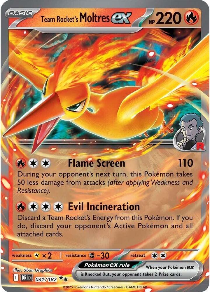 Destined Rivals Team Rocket's Moltres ex