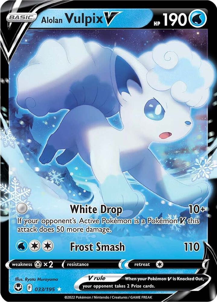 Silver Tempest Alolan Vulpix V