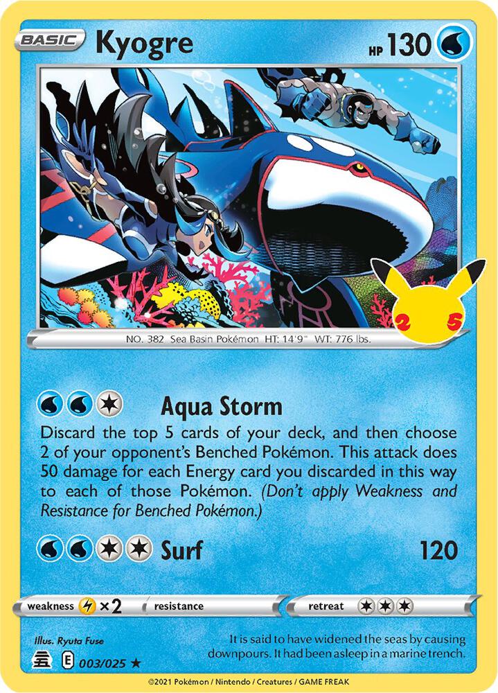 Celebrations Kyogre