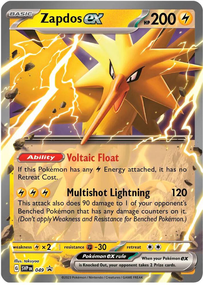 Scarlet & Violet Promo Zapdos ex