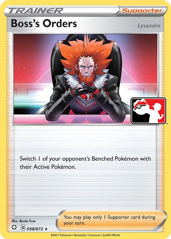 Shining Fates Boss's Orders Prize Pack Series Cards