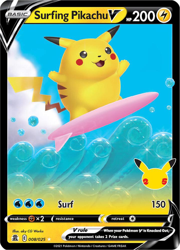 Celebrations Surfing Pikachu V