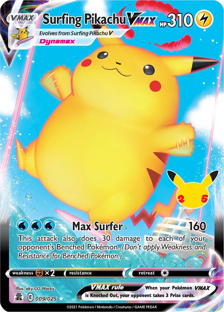 Celebrations Surfing Pikachu VMAX