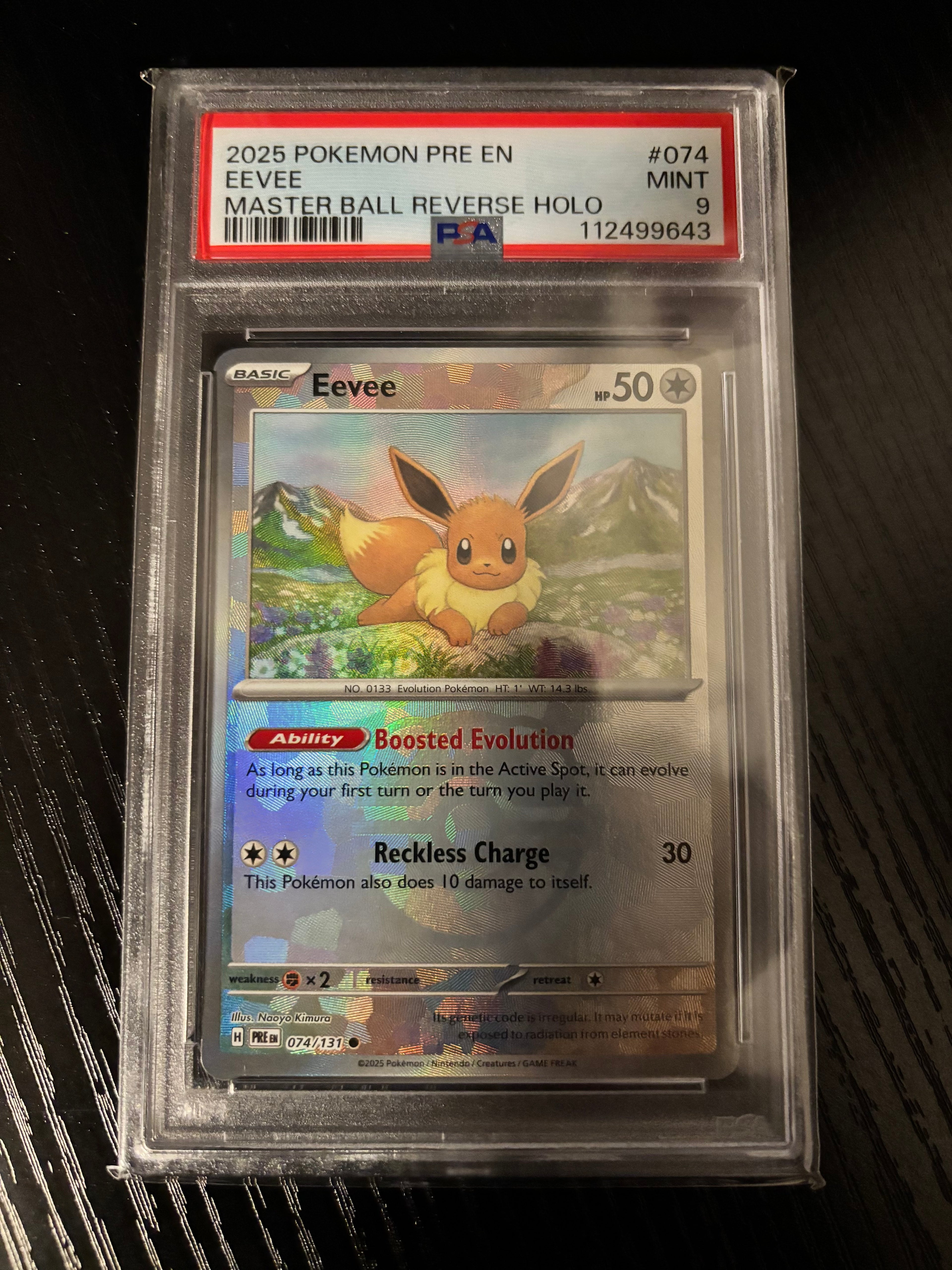 Prismatic Evolutions Eevee Master Ball