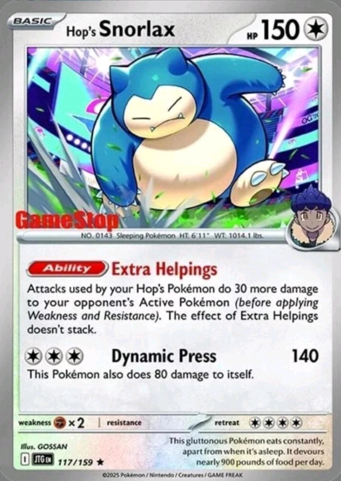 Journey Together Hop's Snorlax GameStop
